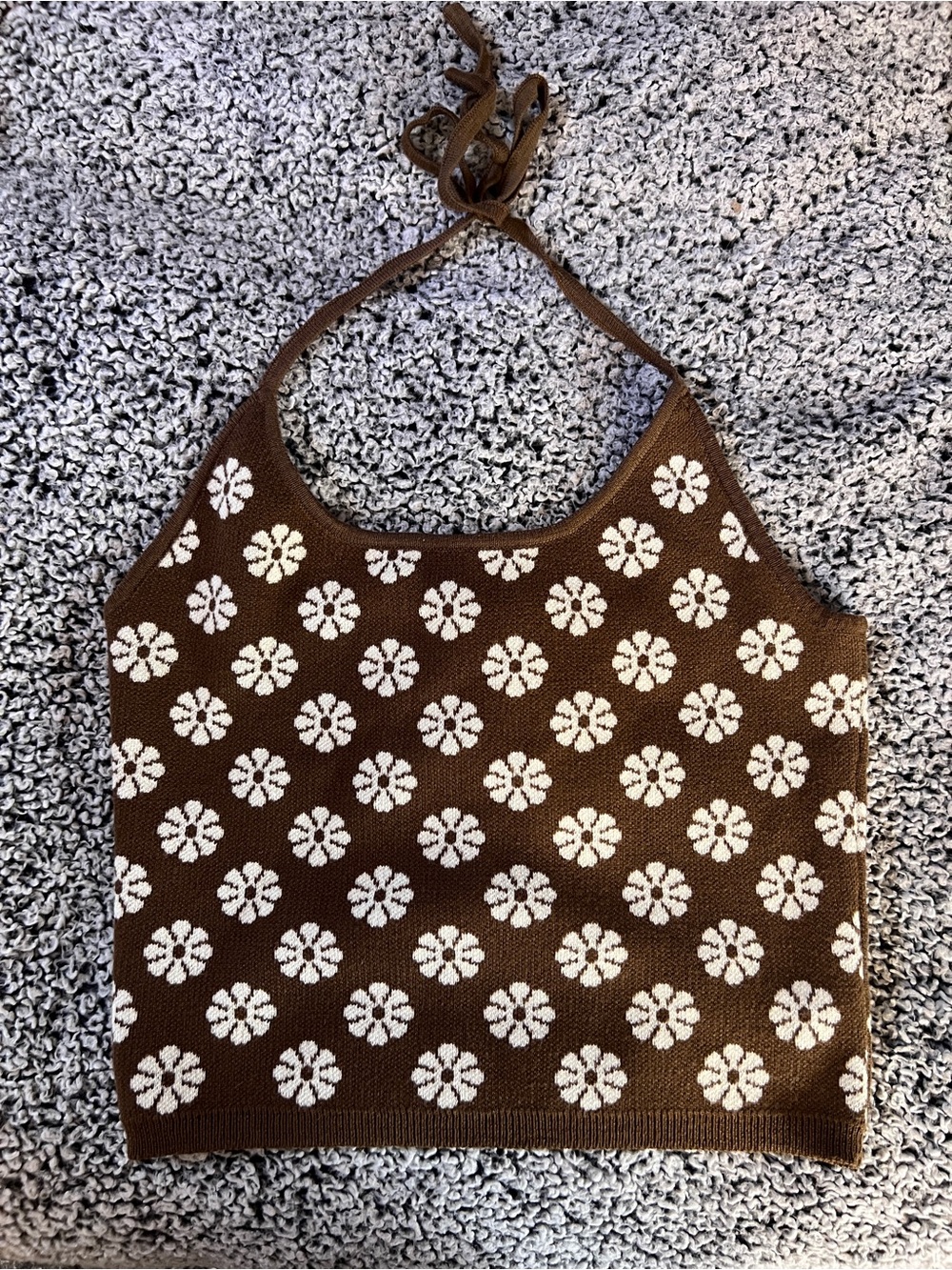 NWOT Flower Halter Top